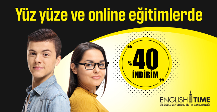 English Time'dan %40 İndirim